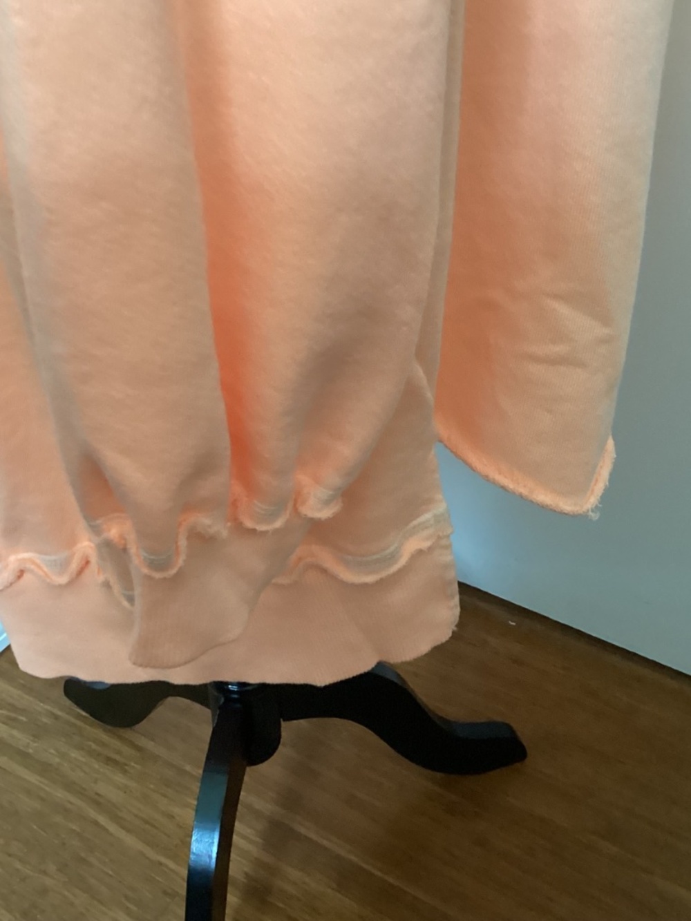 NWT FREE PEOPLE MOVEMENT PASTEL PEACH SWEATSHIRT HIGH LOW SZ MEDIUM - Picture 5 of 16